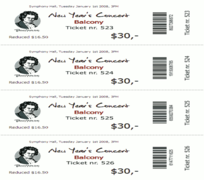 Printed Movie Tickets