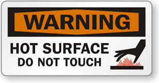Hot Surface Warning Labels