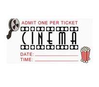 Mynds Brand Printed Movie Tickets